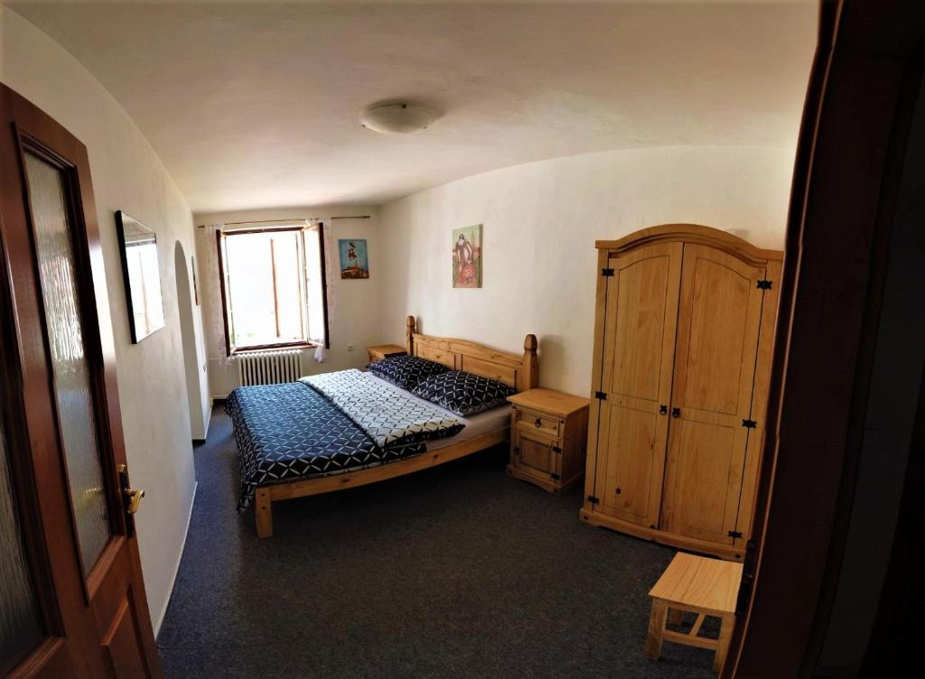 Postel nebo postele na pokoji v ubytování Apartment Galerie Marie