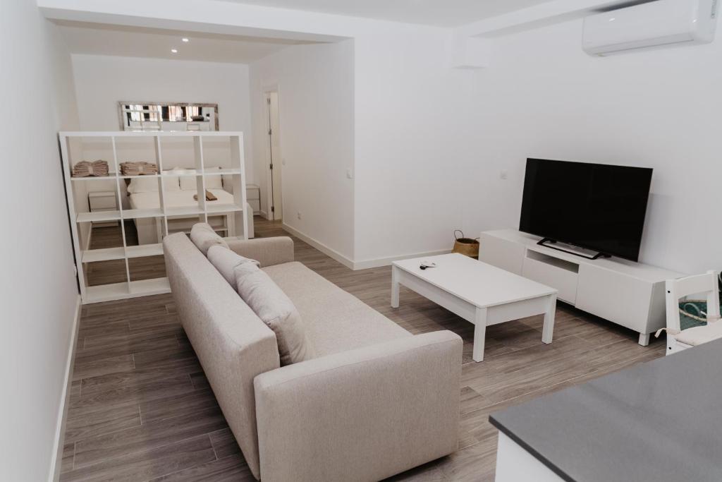 Televízia a/alebo spoločenská miestnosť v ubytovaní Nuevo y cómodo loft junto a la Mezquita