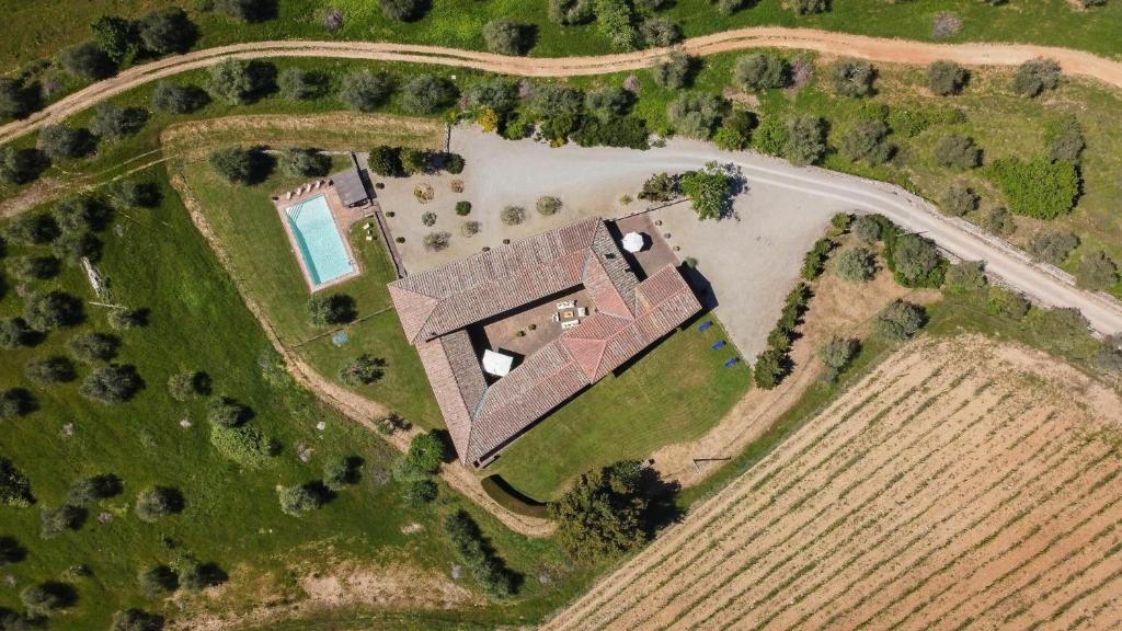 Pohľad z vtáčej perspektívy na ubytovanie La Corte Di Campalli by Salogi Villas