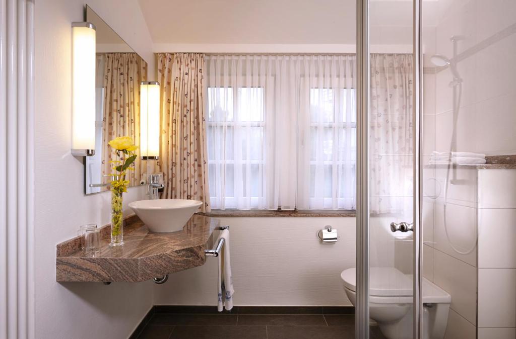 Koupelna v ubytování Hotel Noltmann-Peters