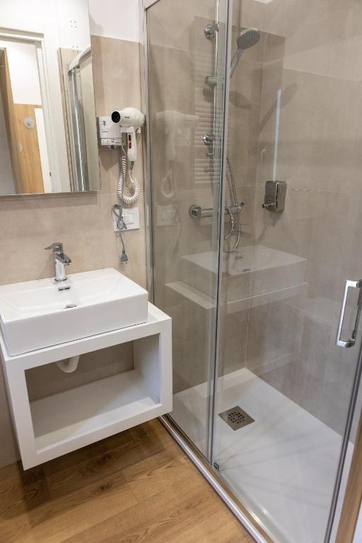 Koupelna v ubytování B&B Loricaly