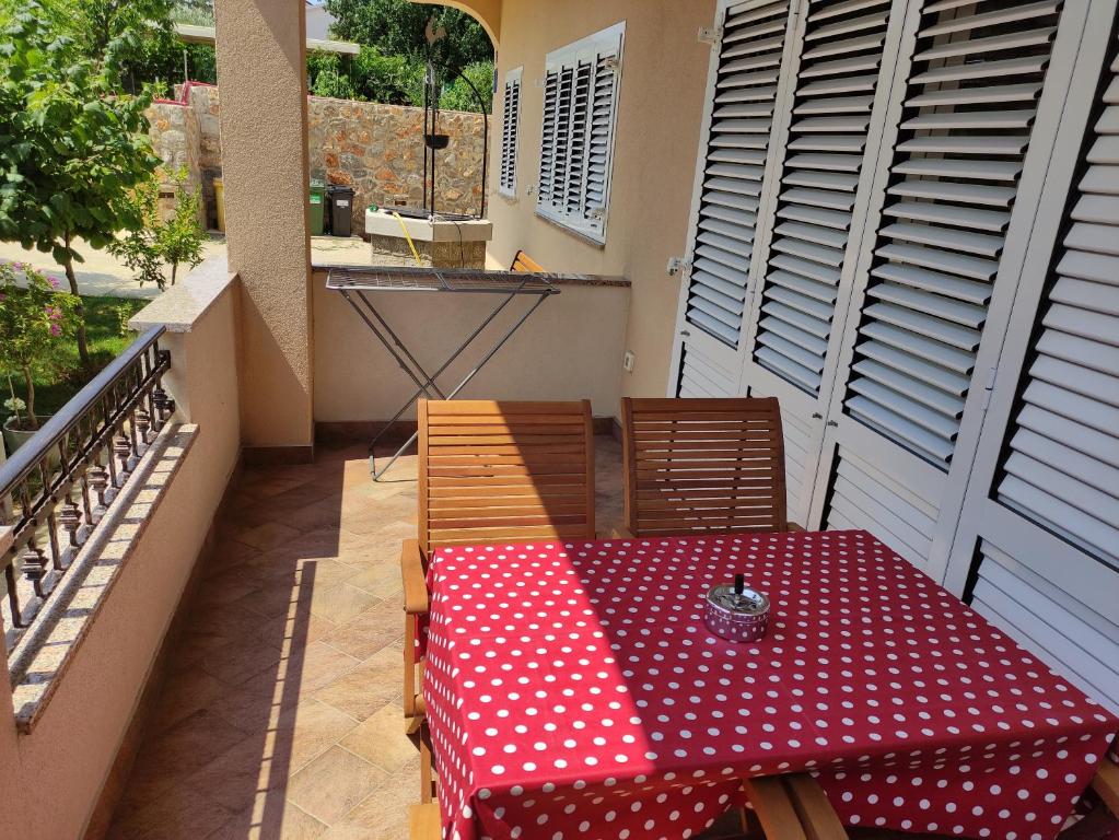 Balkón alebo terasa v ubytovaní Apartment Veglia