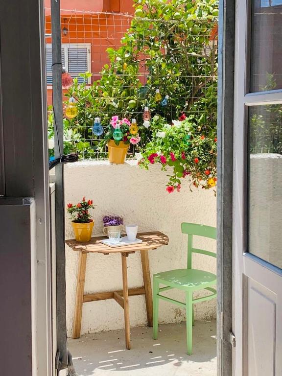 Balkón nebo terasa v ubytování B&B Giallolumia