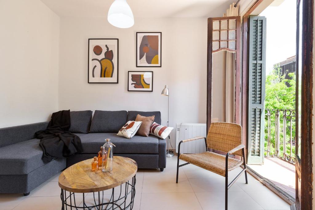 A seating area at Stay U-nique Apartments Mistral