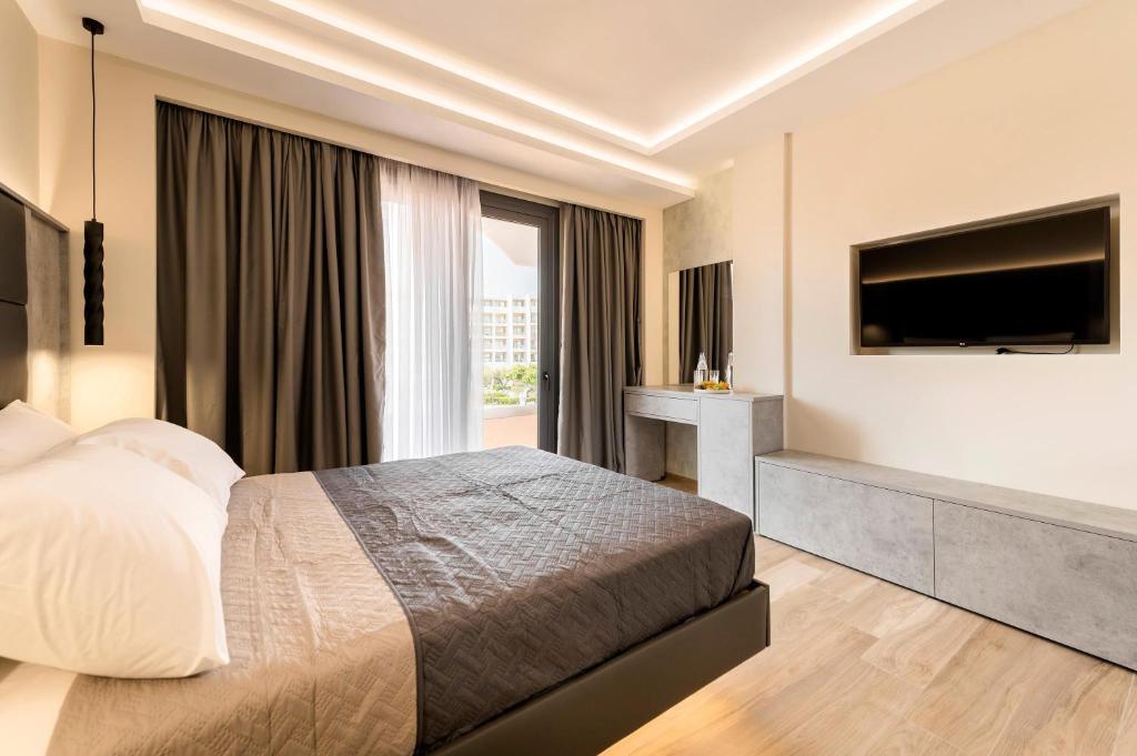 Posteľ alebo postele v izbe v ubytovaní Megusta Suites