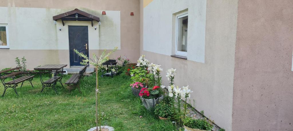 Vonkajšia záhrada v ubytovaní Agroturystyka Nowogród