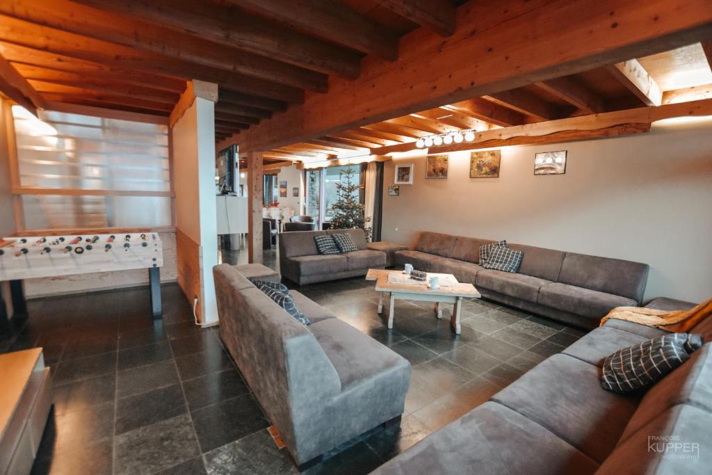 Posezení v ubytování Brochepierre 28 pers- vue exceptionnelle - Malmedy
