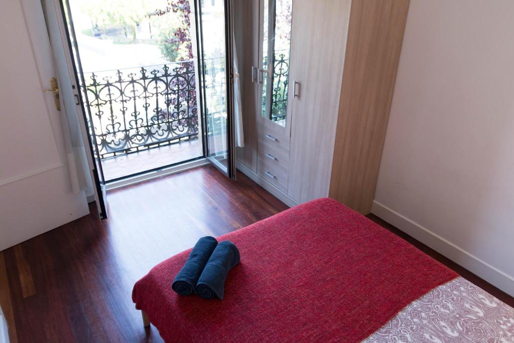 Posteľ alebo postele v izbe v ubytovaní La plaza apartment