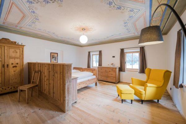 Postel nebo postele na pokoji v ubytování Ausserwegerhof