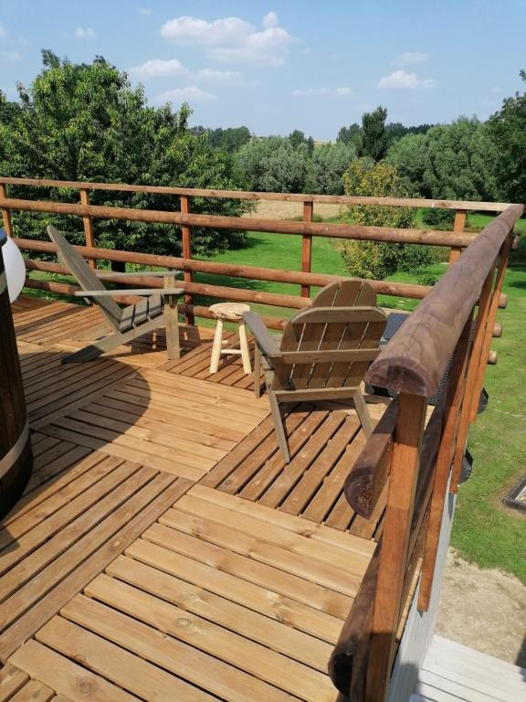 Balkón nebo terasa v ubytování Chambre d'hotes Le Hamel