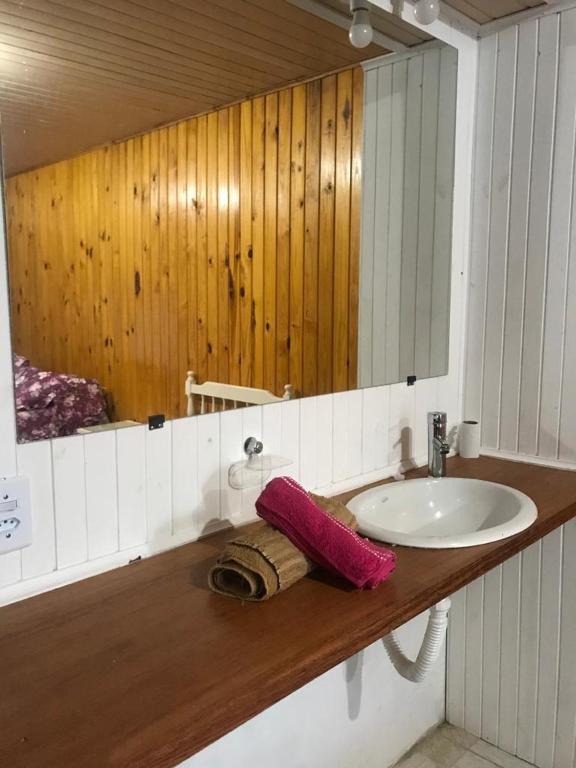 Koupelna v ubytování Hostal Lo de Mili