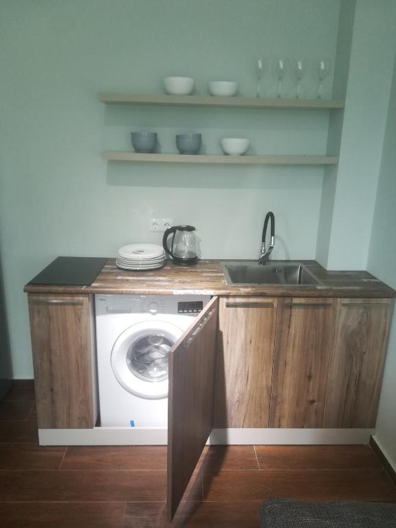 Cuina o zona de cuina de Boutique Hotel Sleep and Wine
