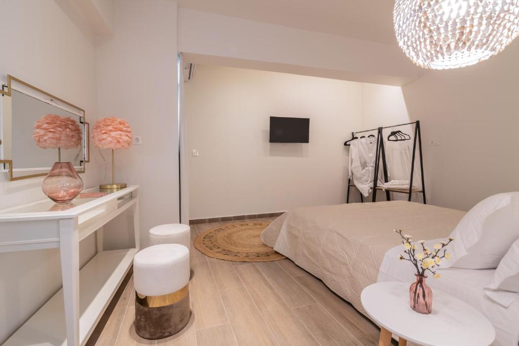 Postel nebo postele na pokoji v ubytování Blush & Crema Apartments