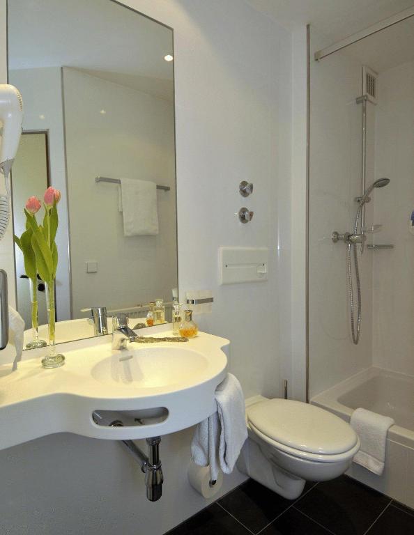 Koupelna v ubytování Stern Hotel Soller
