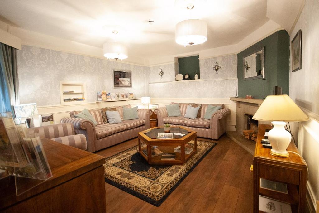 Posezení v ubytování Exmoor House