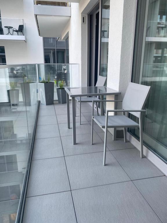 Balkón nebo terasa v ubytování Apartament Międzyzdroje B42