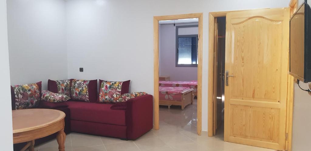 Posezení v ubytování Superbe Appartement bouki