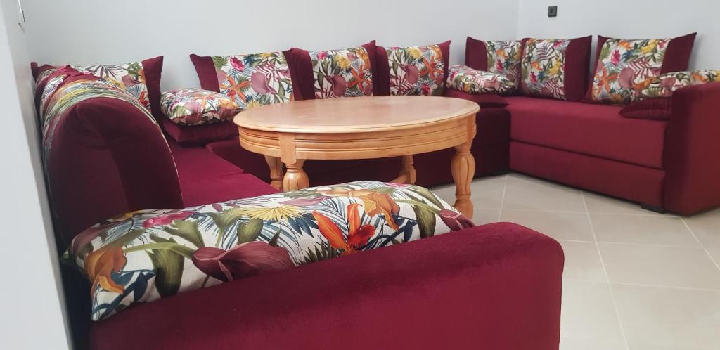 Posezení v ubytování Superbe Appartement bouki