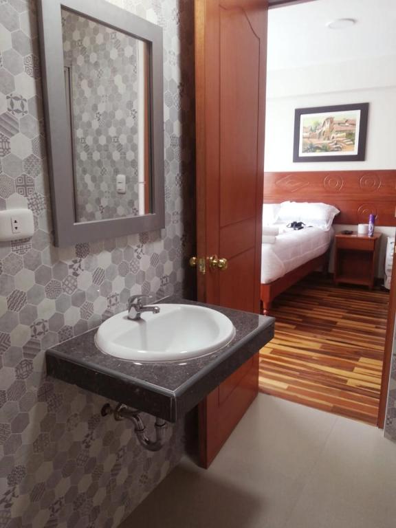 Voodi või voodid majutusasutuse Hotel Daylu toas