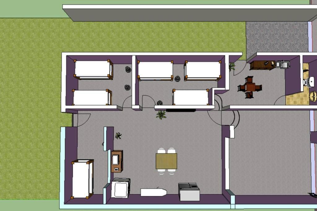 Půdorys ubytování El Costeñito Hostal