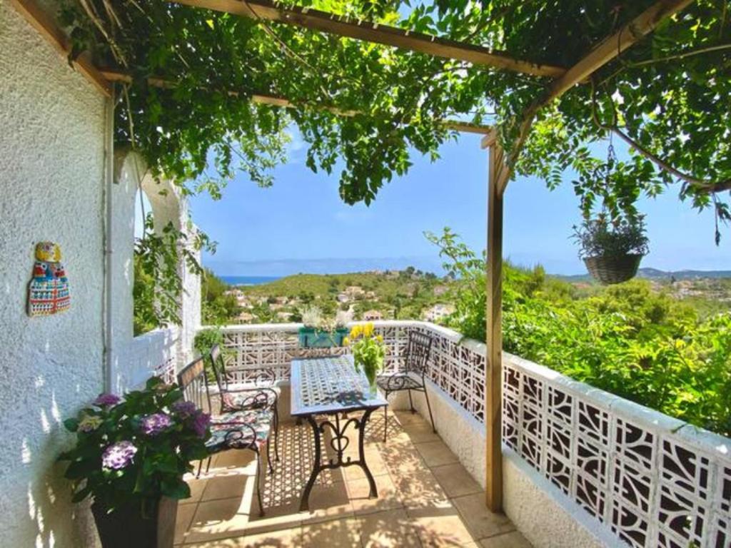 A balcony or terrace at Villa Aurica