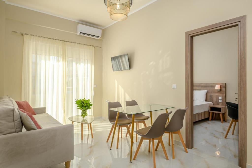 Posezení v ubytování Orea Homes