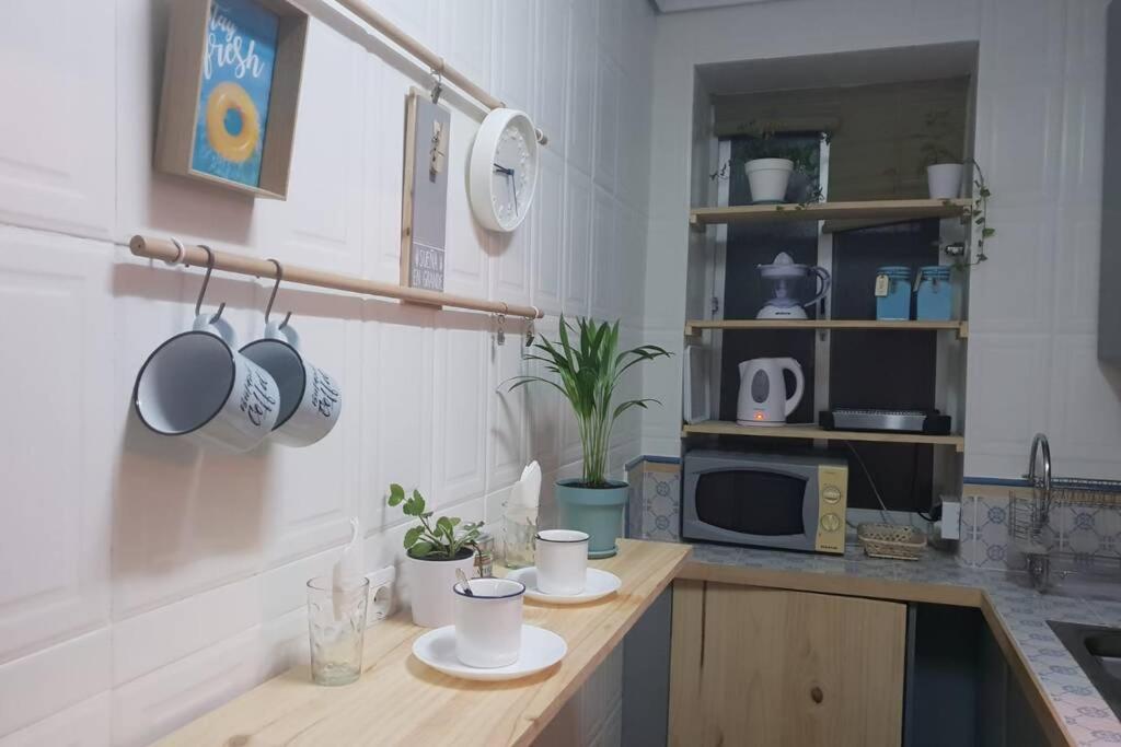 Kuchyň nebo kuchyňský kout v ubytování Bonito y coqueto apartamento
