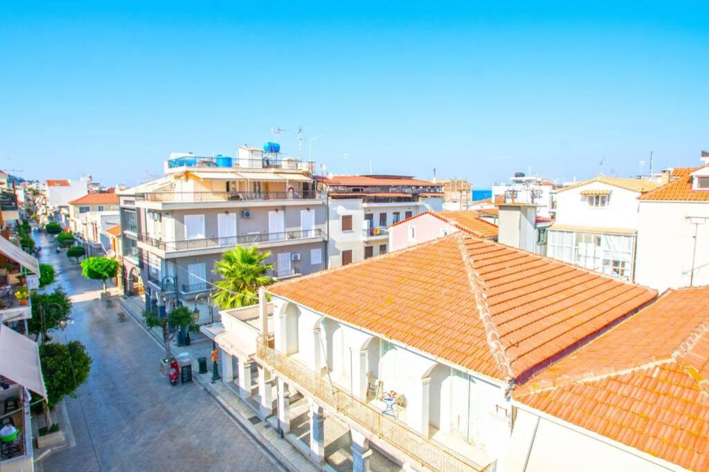 Nespecifikovaný výhled na destinaci Zakynthos nebo výhled na město při pohledu z apartmánu