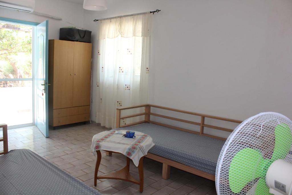 Posezení v ubytování Aaron Apartments