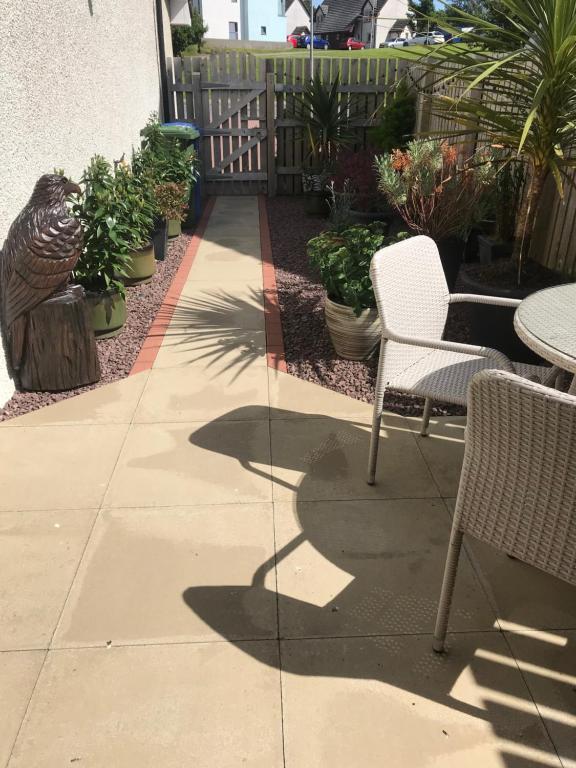 Patio nebo venkovní prostory v ubytování Portree Pod