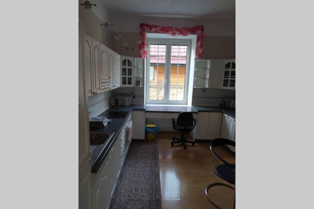 Kuchyň nebo kuchyňský kout v ubytování Apartmán na Náměstí ve Štramberku