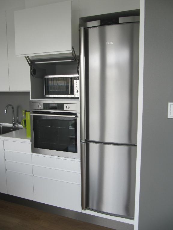 Kuchyň nebo kuchyňský kout v ubytování Seydisfjördur Apartment