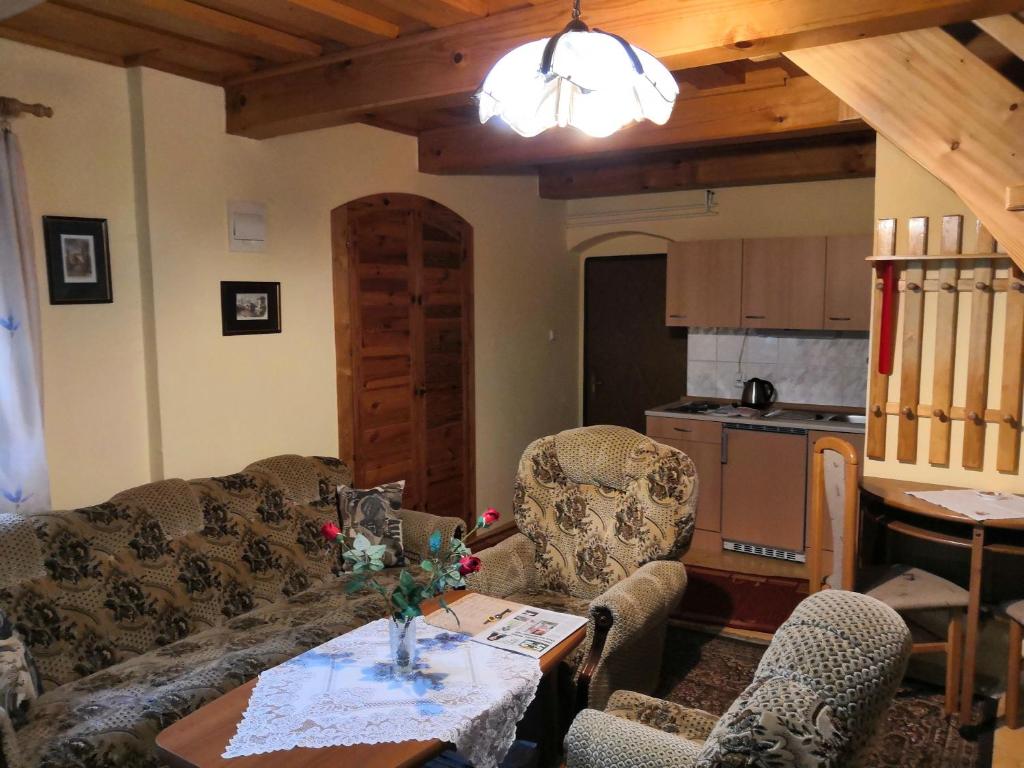 Kuchyň nebo kuchyňský kout v ubytování Apartmány v centru u Moravců