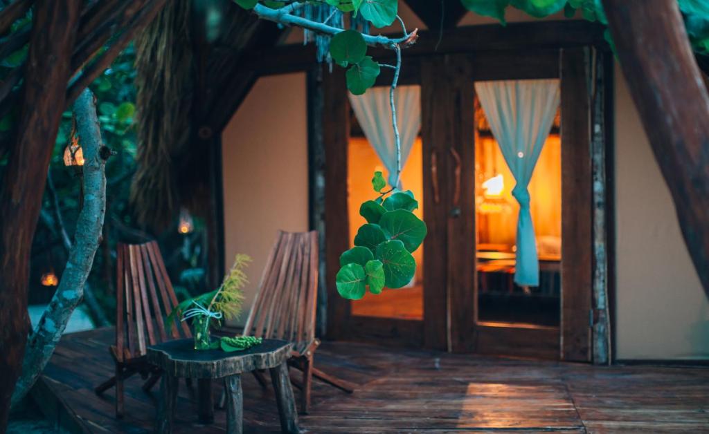 Zahrada ubytování Glamp Ikal Tulum