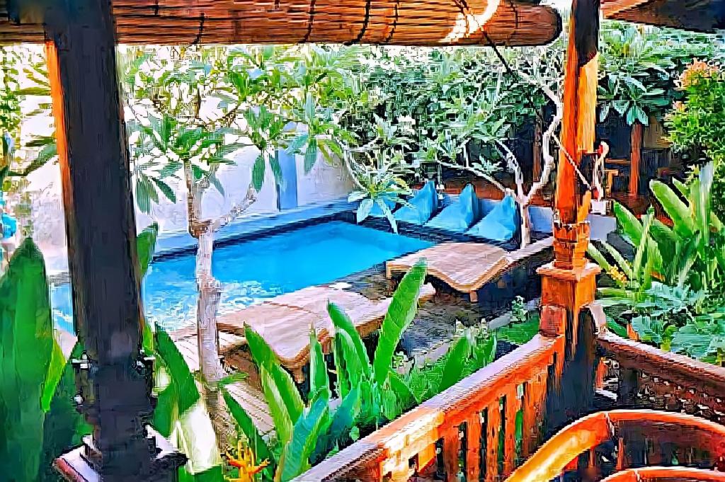 Hotel and Villa B52 Gili Air内部或周边的泳池