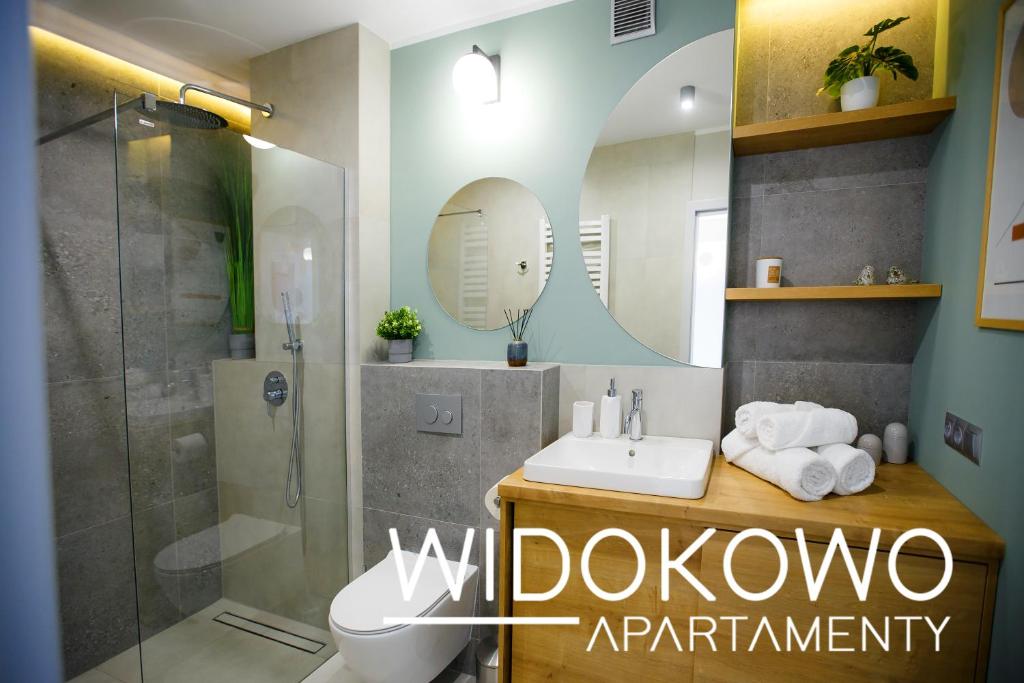 Kúpeľňa v ubytovaní WIDOKOWO Apartamenty