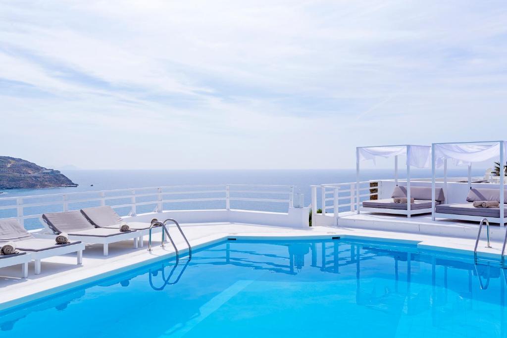 Bazén v ubytování Pietra e Mare - Mykonos Moments nebo v jeho okolí