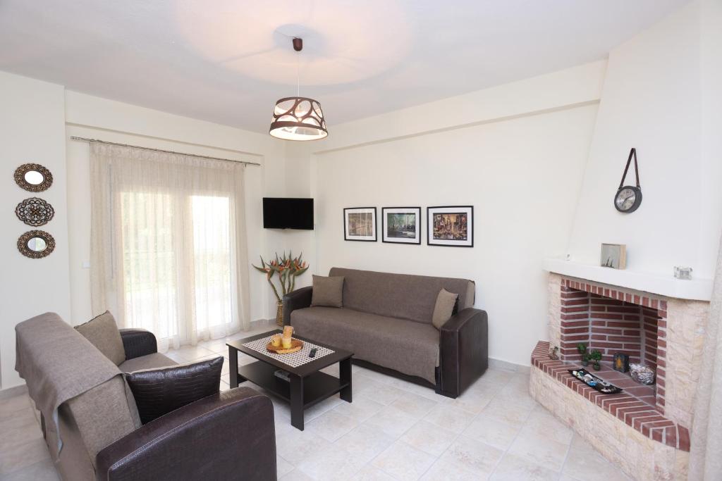 Posedenie v ubytovaní Luxury Villas Polychrono