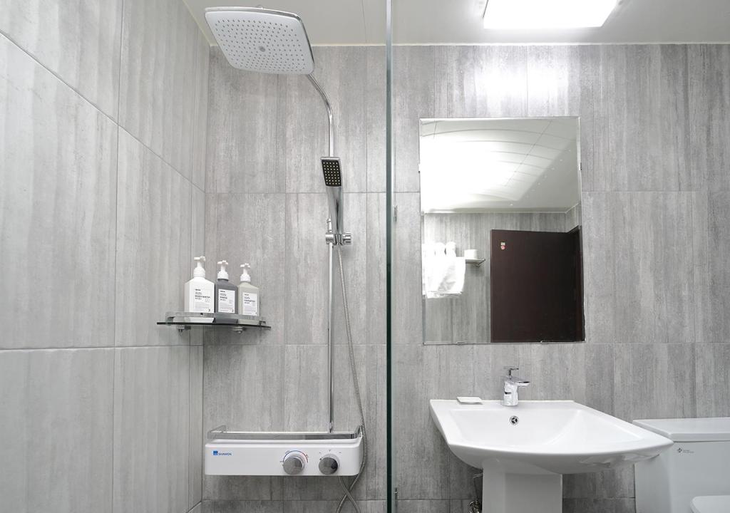 Koupelna v ubytování HOTEL ViA