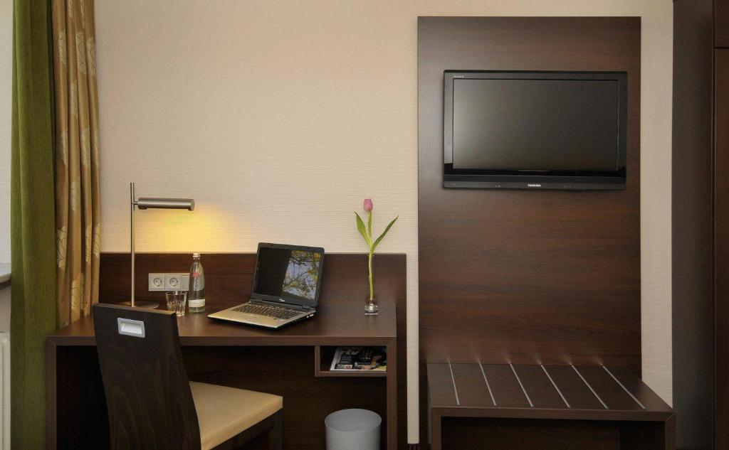 TV a/nebo společenská místnost v ubytování Stern Hotel Soller