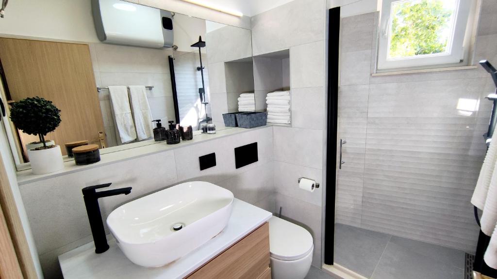 Koupelna v ubytování Harmony apartment Podstrana Split