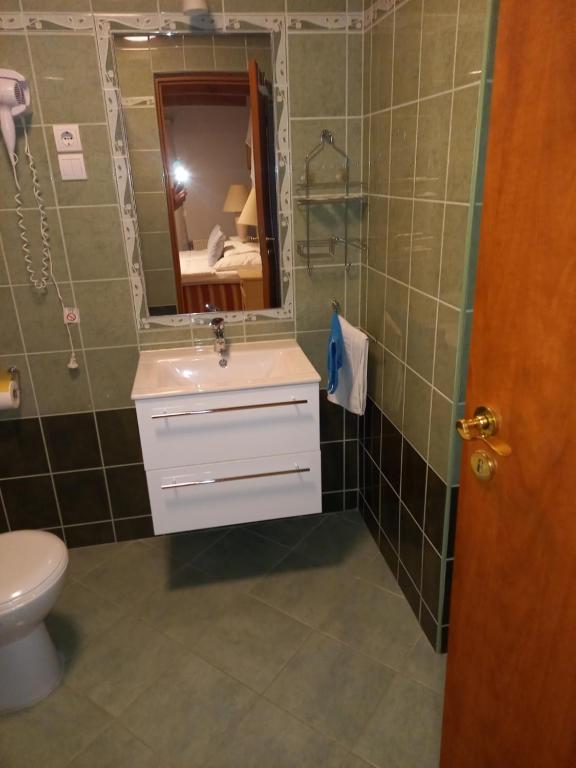 Koupelna v ubytování Mézesvölgy Vendégház