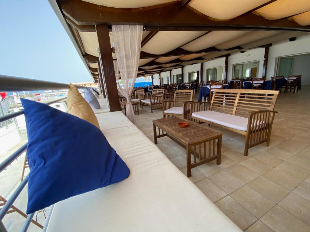 Balkón nebo terasa v ubytování Blu Hotel