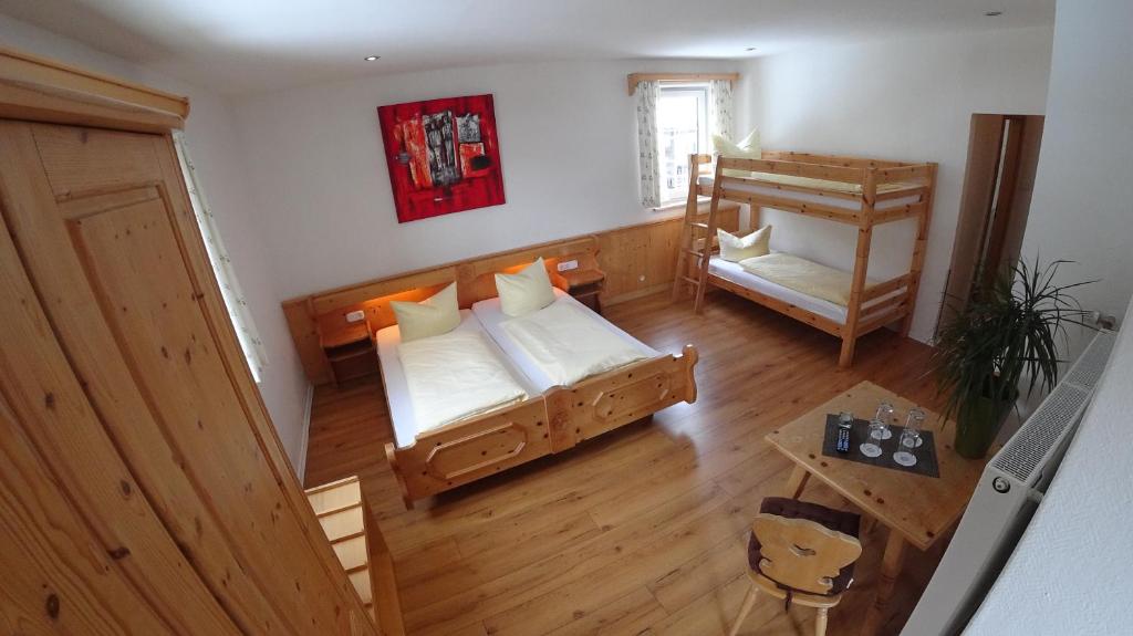 Voodi või voodid majutusasutuse Hotel Almrausch toas