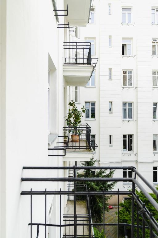 Balkón alebo terasa v ubytovaní Warsaw Concierge Koneser