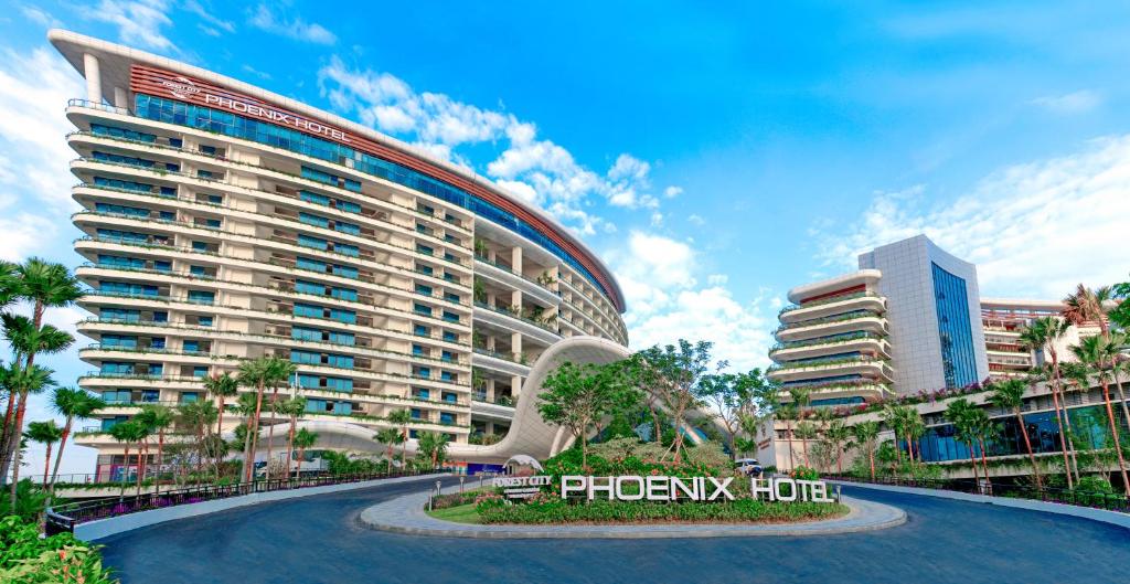 a rendering of the phoenix hub hotel at Forest City Marina Hotel in Nusajaya