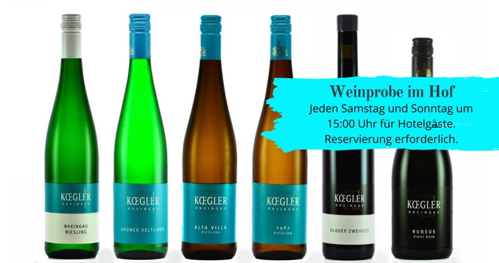 Nápoje v ubytování Weinhotel Koegler