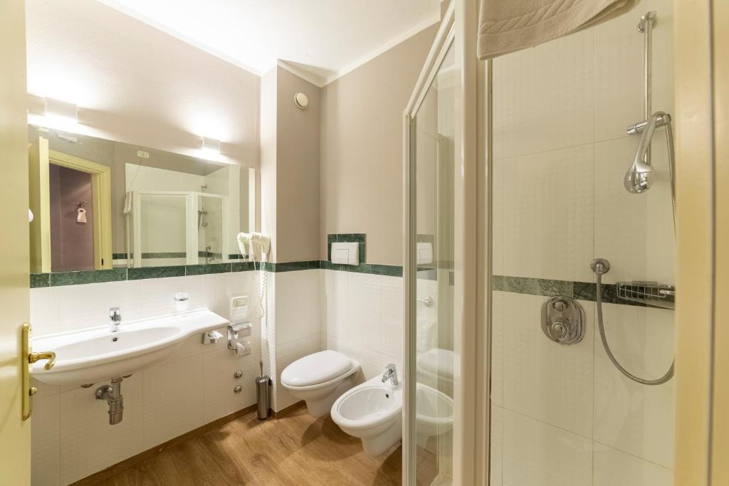 Koupelna v ubytování Hotel Repubblica Marinara
