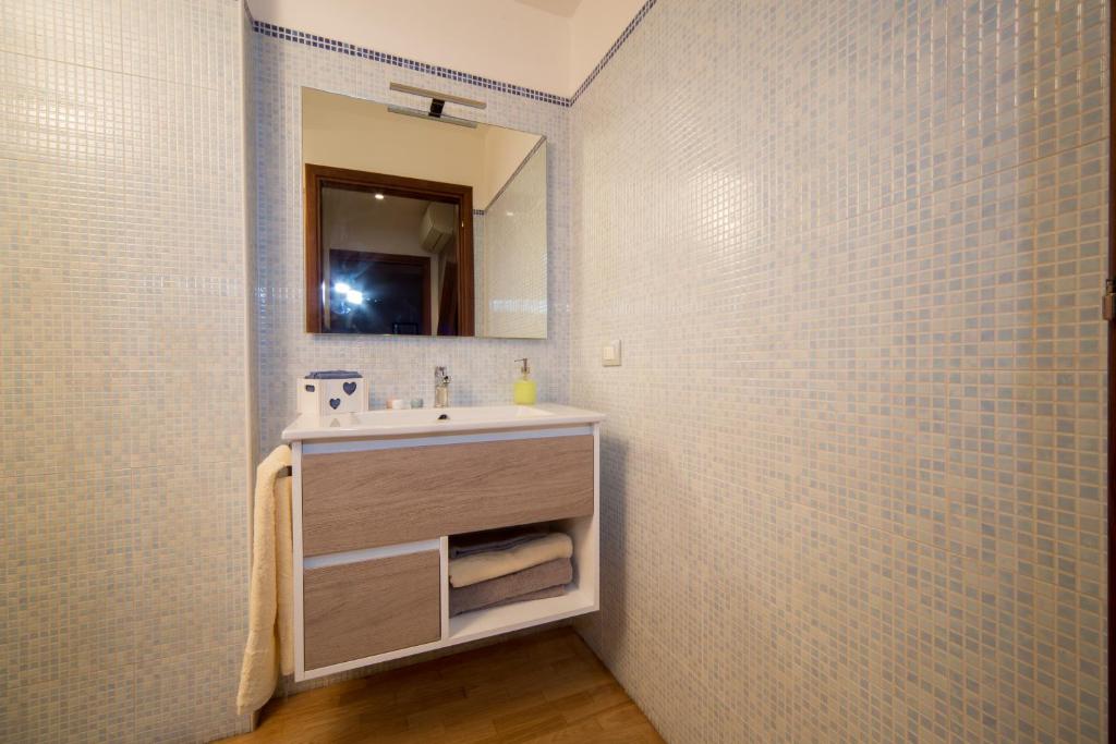 Kúpeľňa v ubytovaní BB il Castello di Vetro