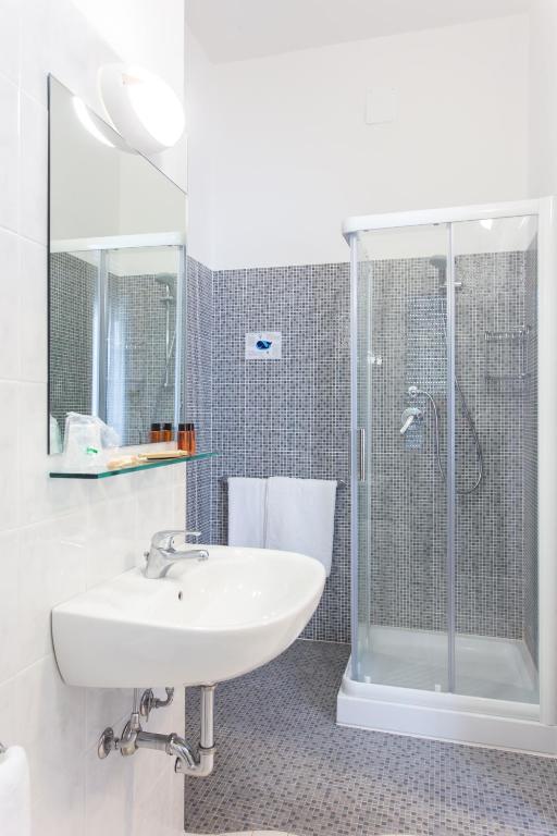 Koupelna v ubytování New Hotel Chiari